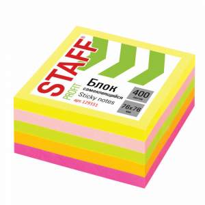 Блок с липкими листами 76х76мм 5цв. 400л.S...